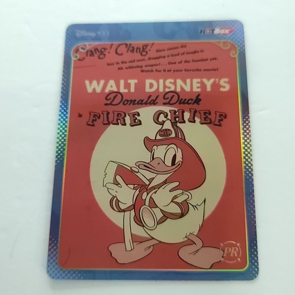Fire Chief KAKAWOW Disney 100 Hot Box Donald Duck Poster PR Holo HDM-HB-25